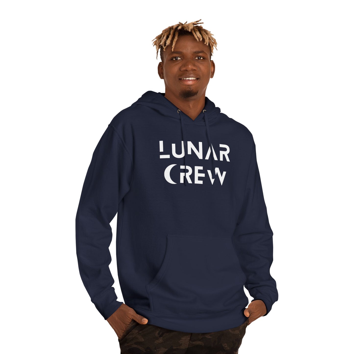 Lunar Crew Hoodie by Independent Trading Co. | White Logo