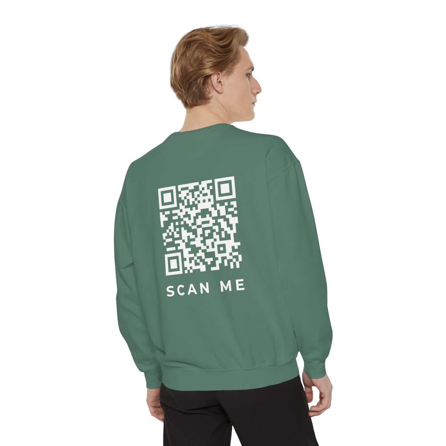 Lunar 'Scan Me' Sweatshirt by Comfort Colors | White Logo