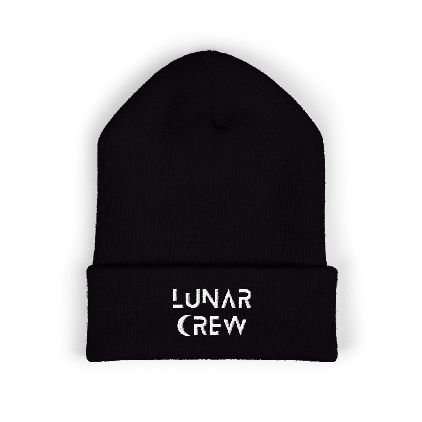 Lunar Crew Cuffed Beanie | White Logo