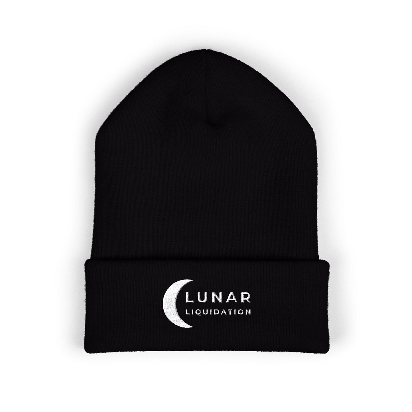 Lunar Cuffed Beanie | White Logo
