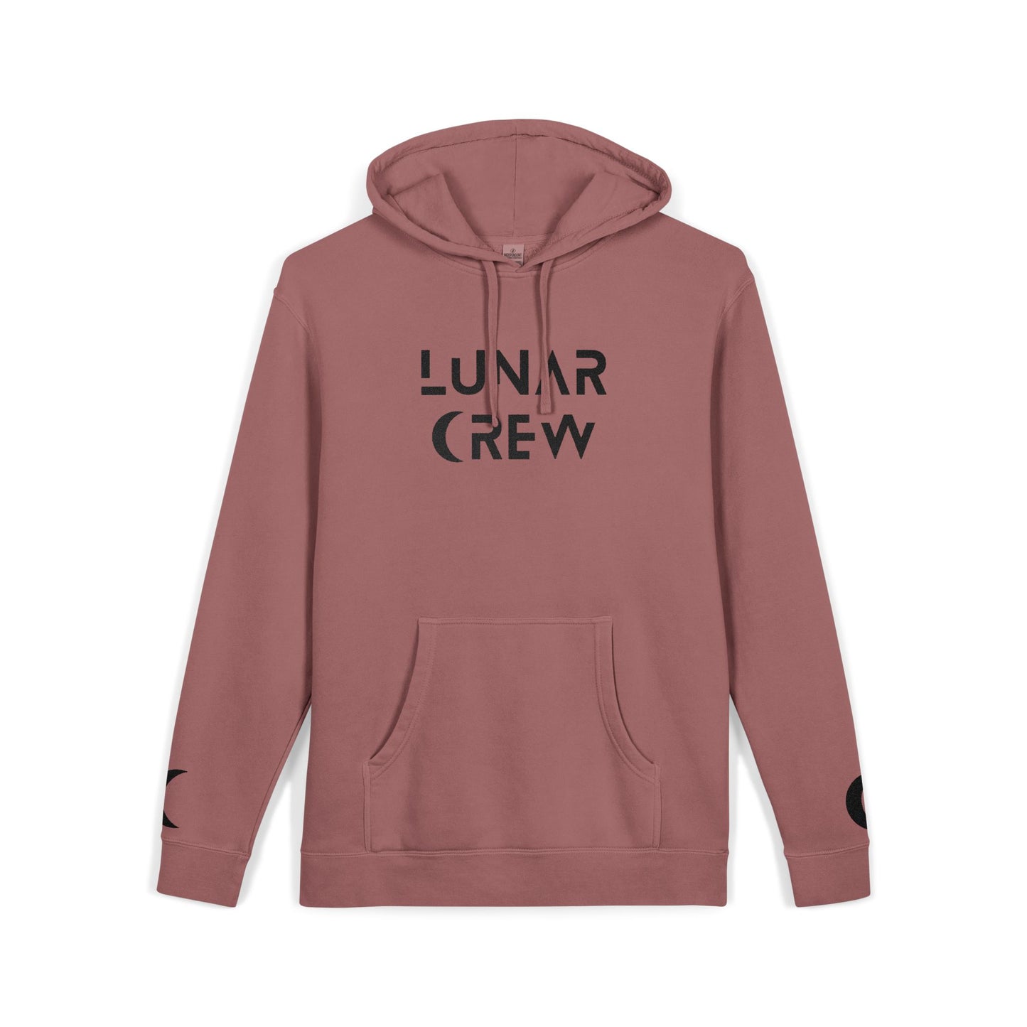 Lunar Crew Embroidered Pullover Hoodie by Independent Trading Co. | Black Logo