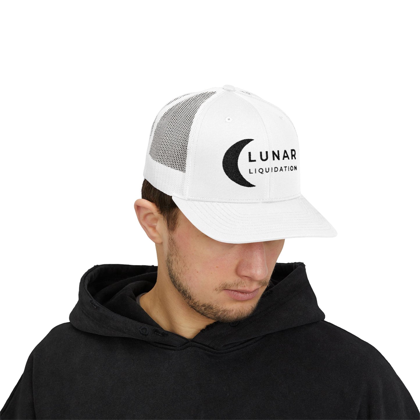Lunar Trucker Cap | Black Logo