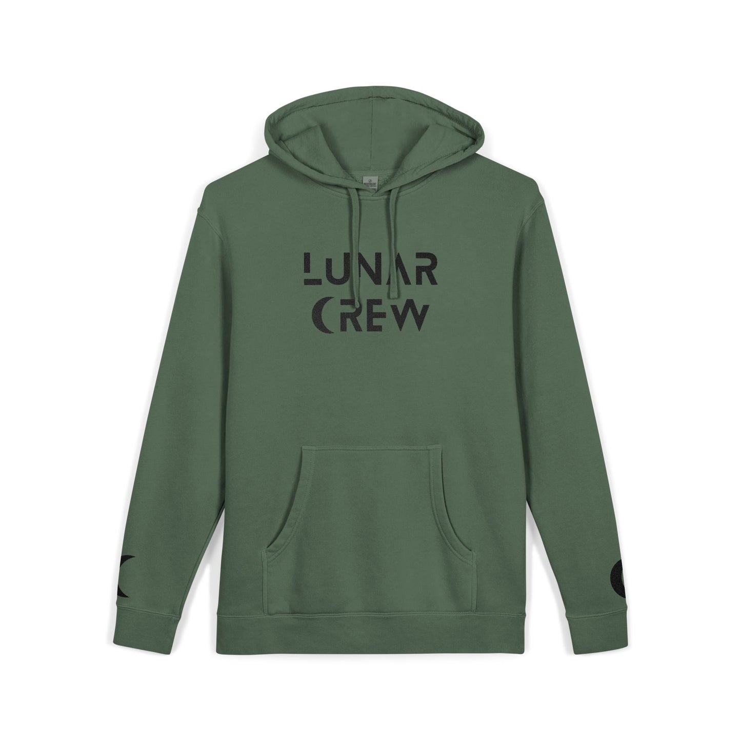Lunar Crew Embroidered Pullover Hoodie by Independent Trading Co. | Black Logo