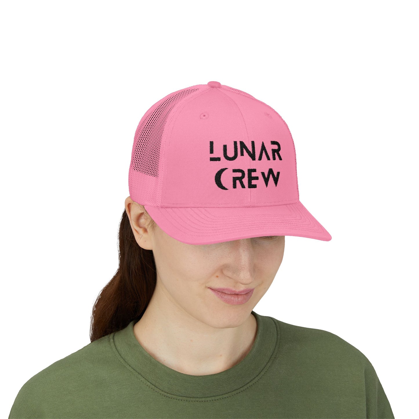 Lunar Crew Trucker Cap | Black Logo