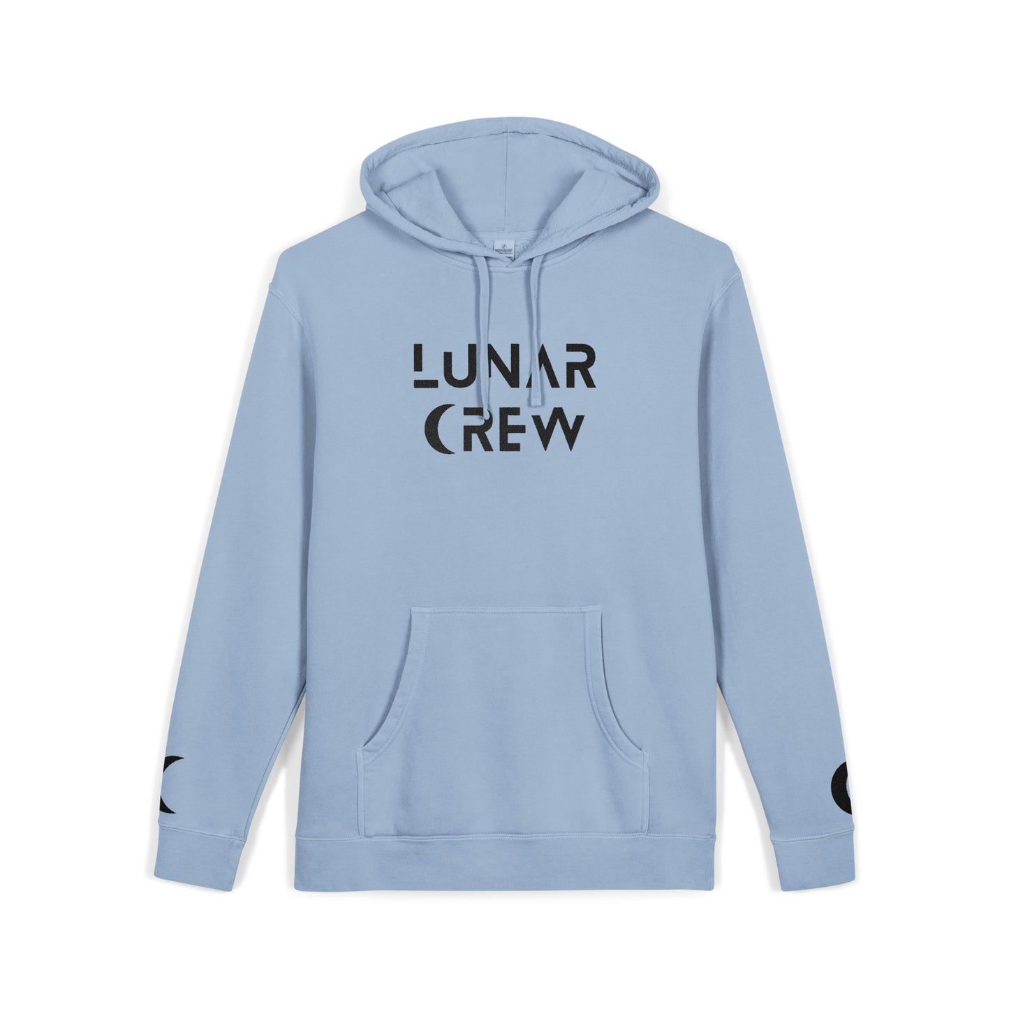 Lunar Crew Embroidered Pullover Hoodie by Independent Trading Co. | Black Logo