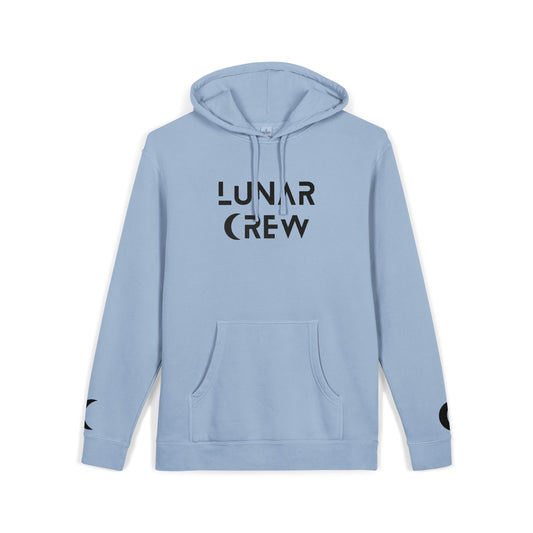 Lunar Crew Embroidered Pullover Hoodie by Independent Trading Co. | Black Logo