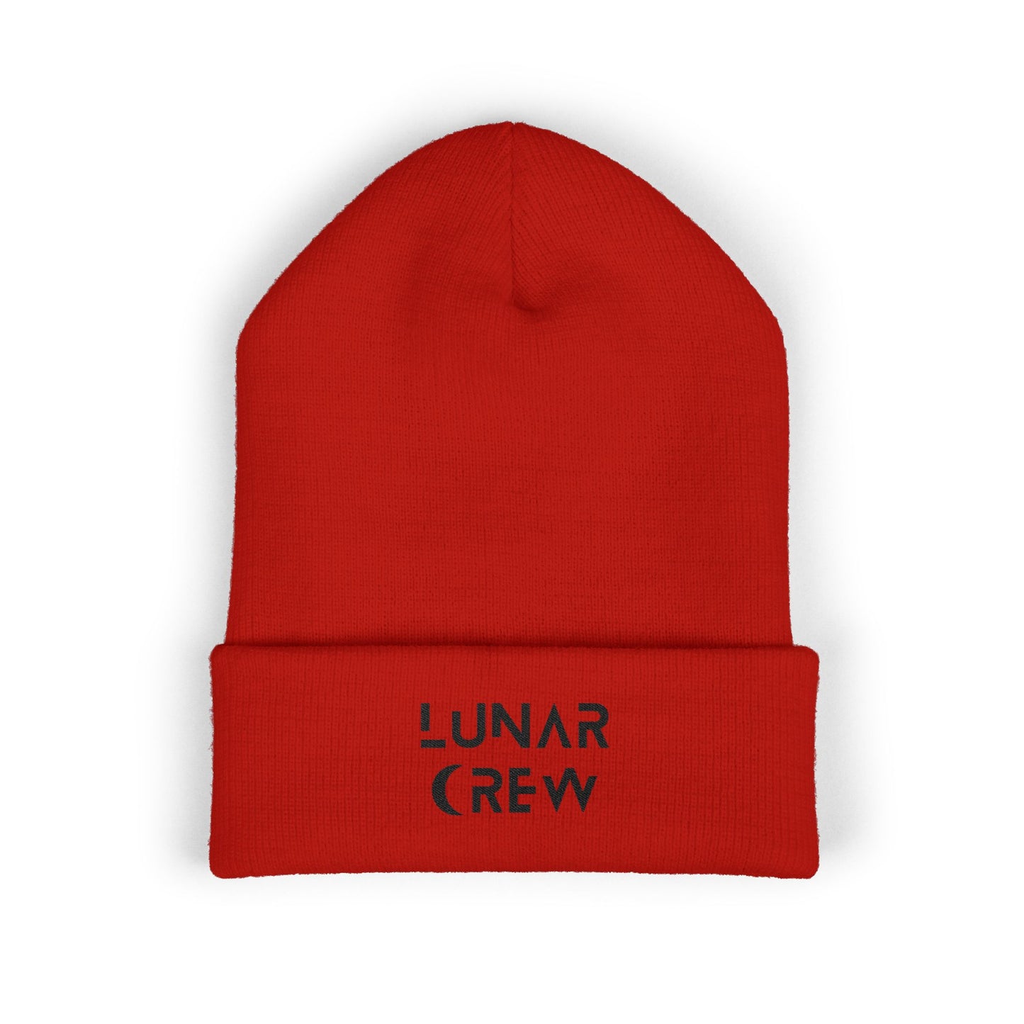 Lunar Crew Cuffed Beanie | Black Logo