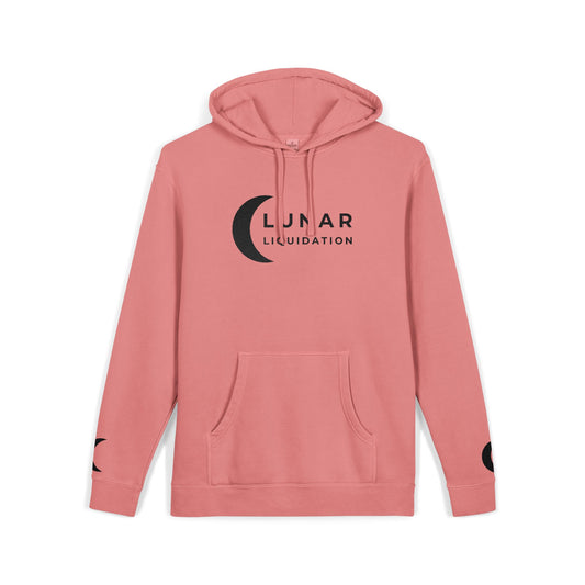 Lunar Embroidered Pullover Hoodie by Independent Trading Co. | Black Logo