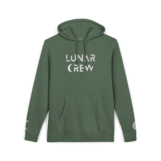 Lunar Crew Embroidered Pullover Hoodie by Independent Trading Co. | White Logo