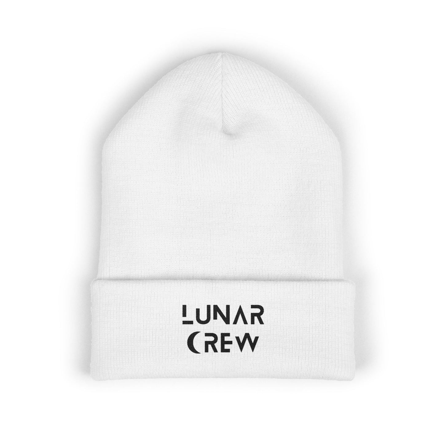Lunar Crew Cuffed Beanie | Black Logo