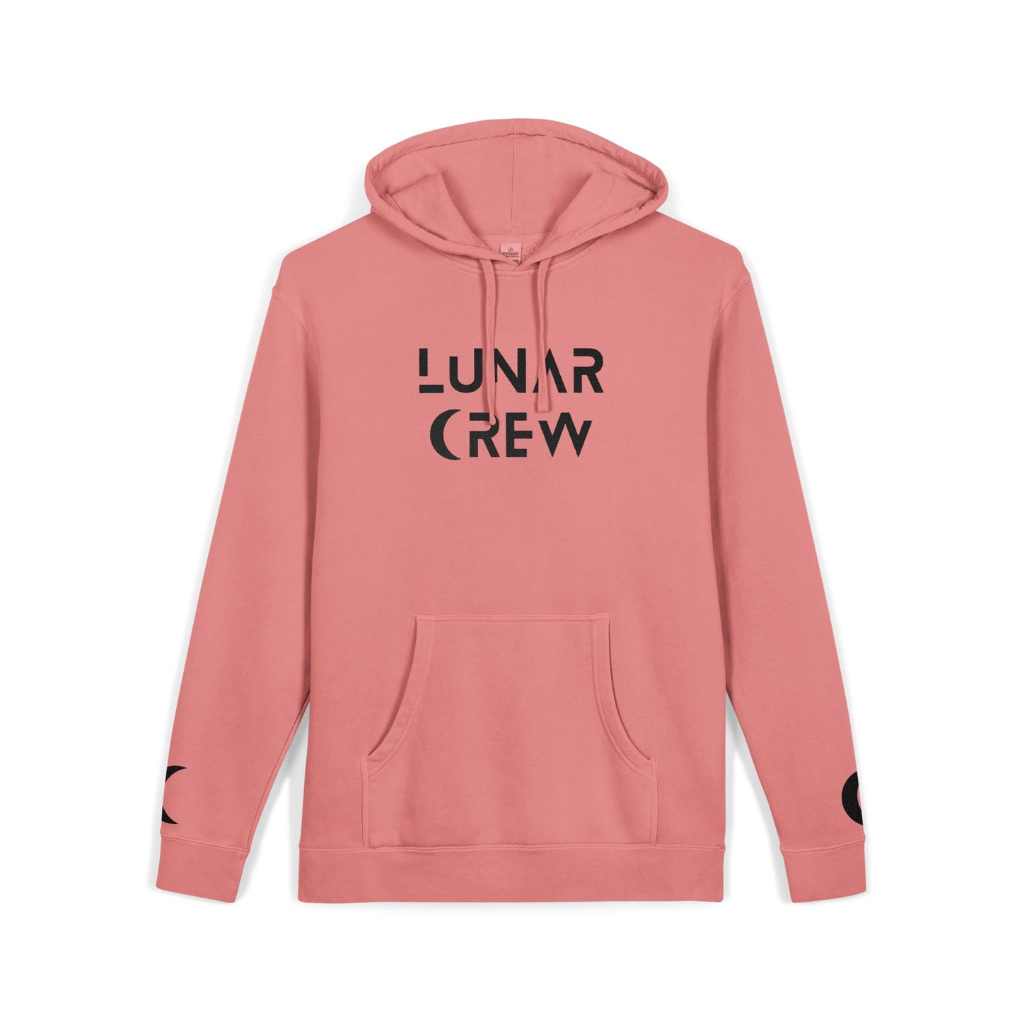 Lunar Crew Embroidered Pullover Hoodie by Independent Trading Co. | Black Logo