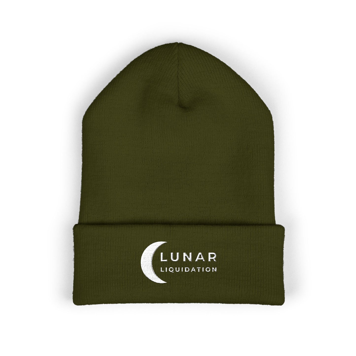 Lunar Cuffed Beanie | White Logo