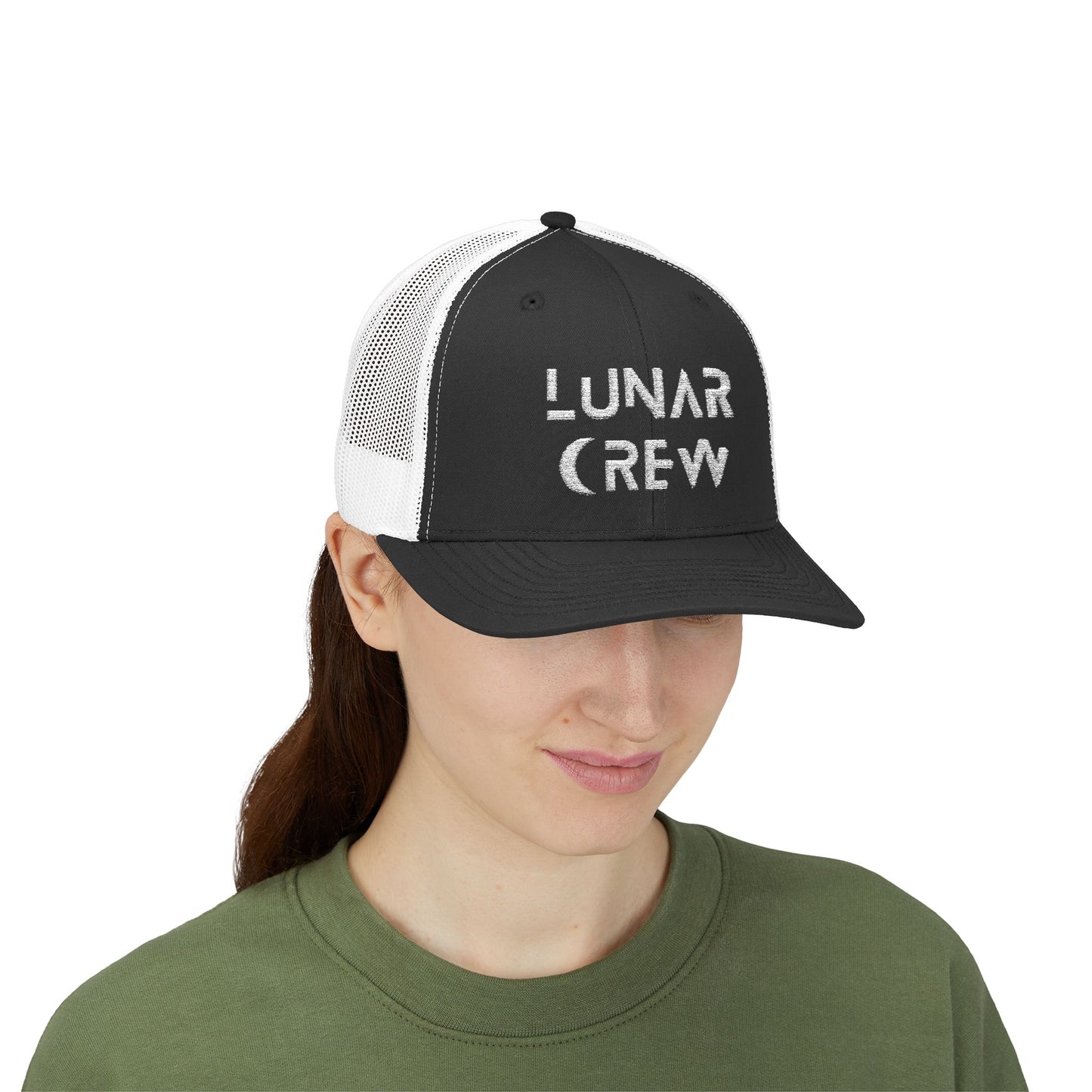 Lunar Crew Trucker Cap | White Logo