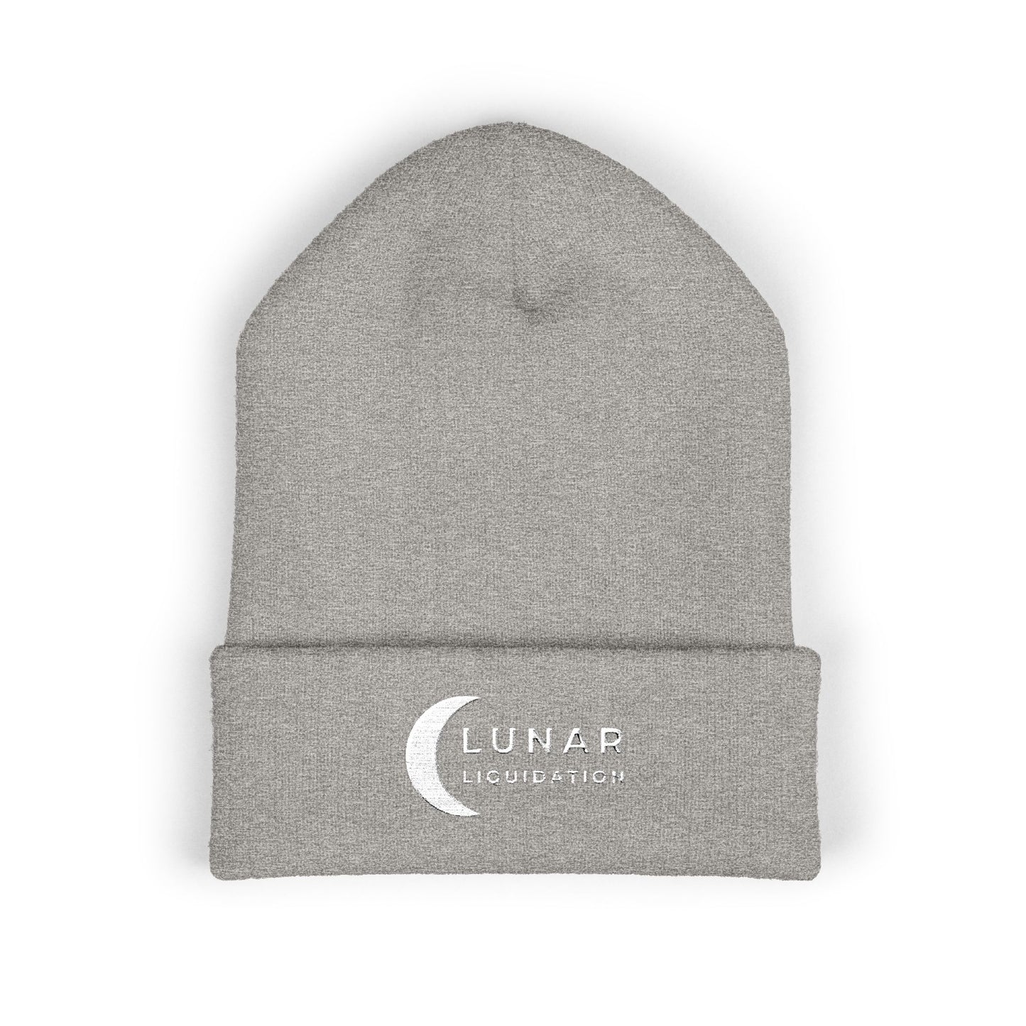 Lunar Cuffed Beanie | White Logo