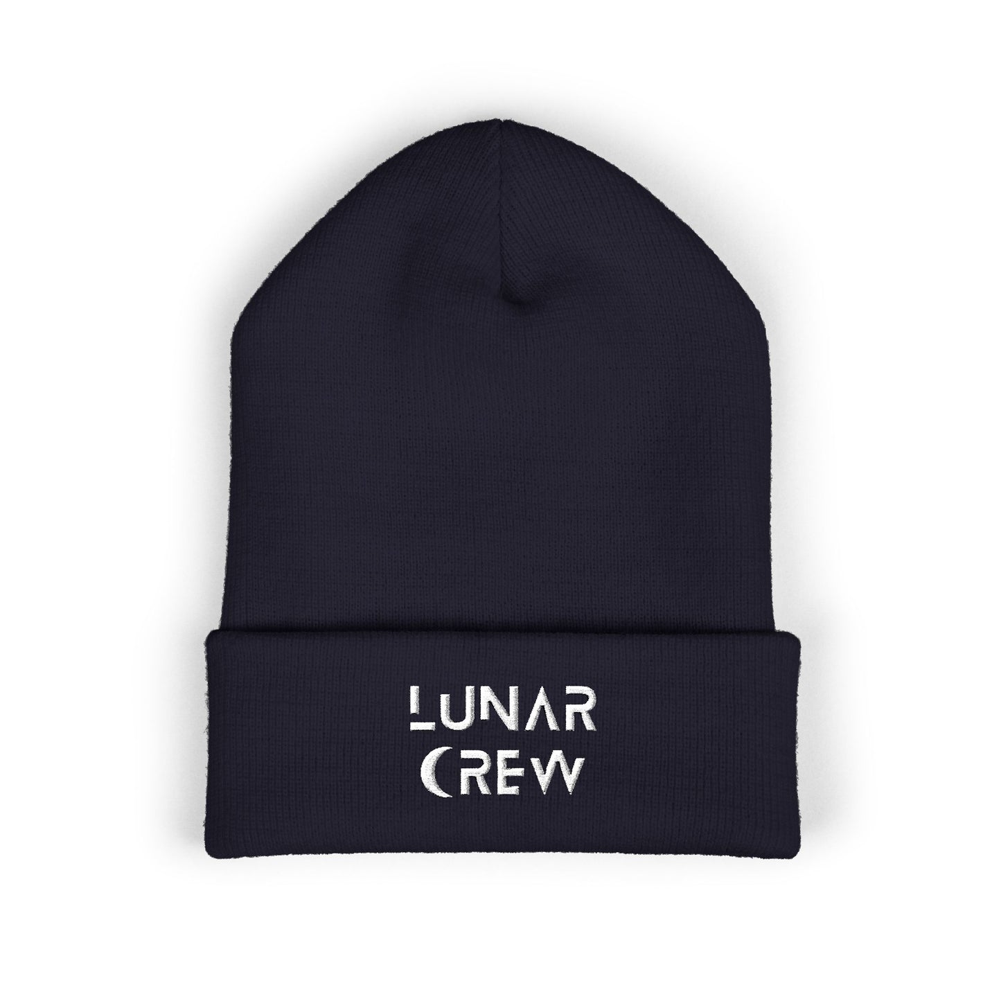 Lunar Crew Cuffed Beanie | White Logo