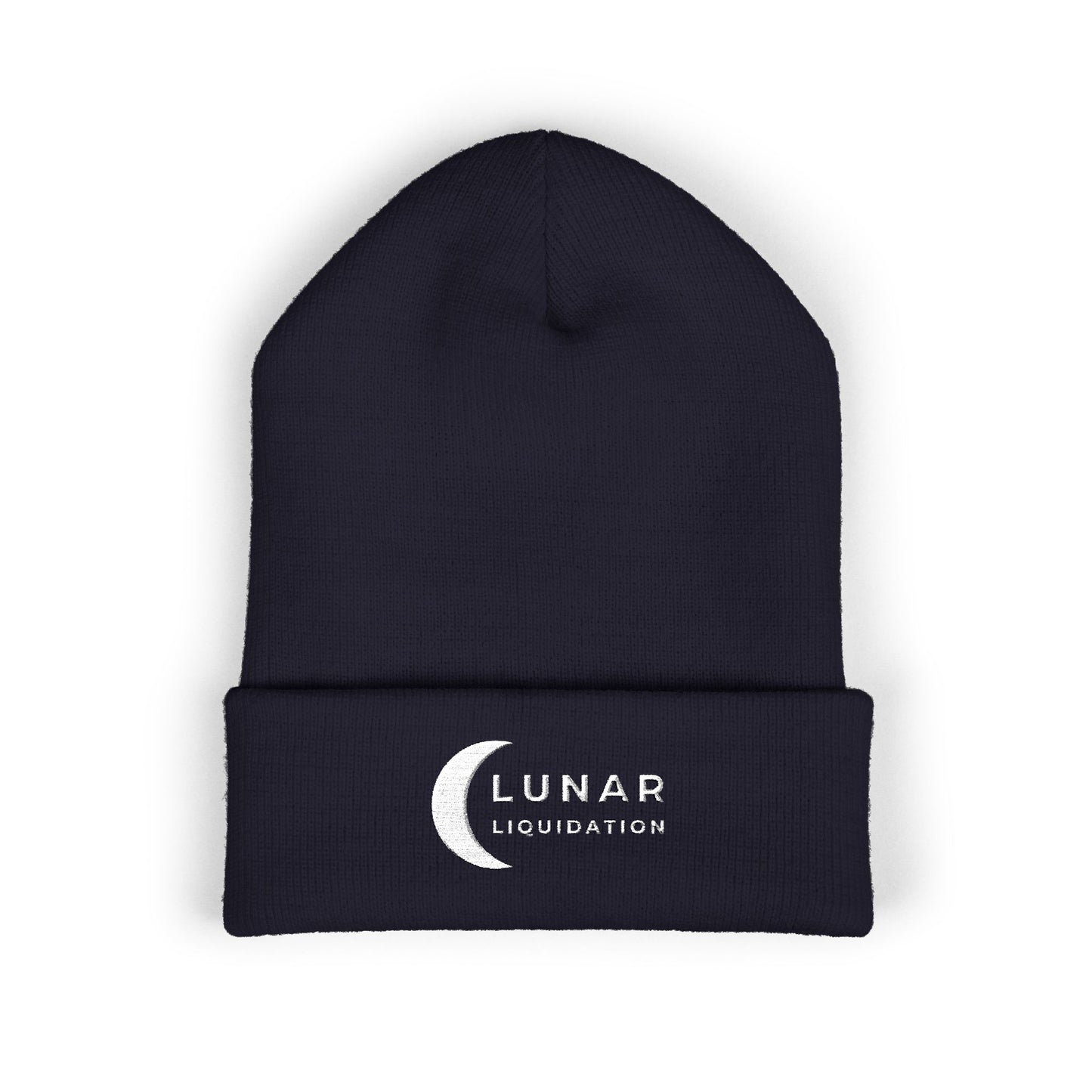 Lunar Cuffed Beanie | White Logo