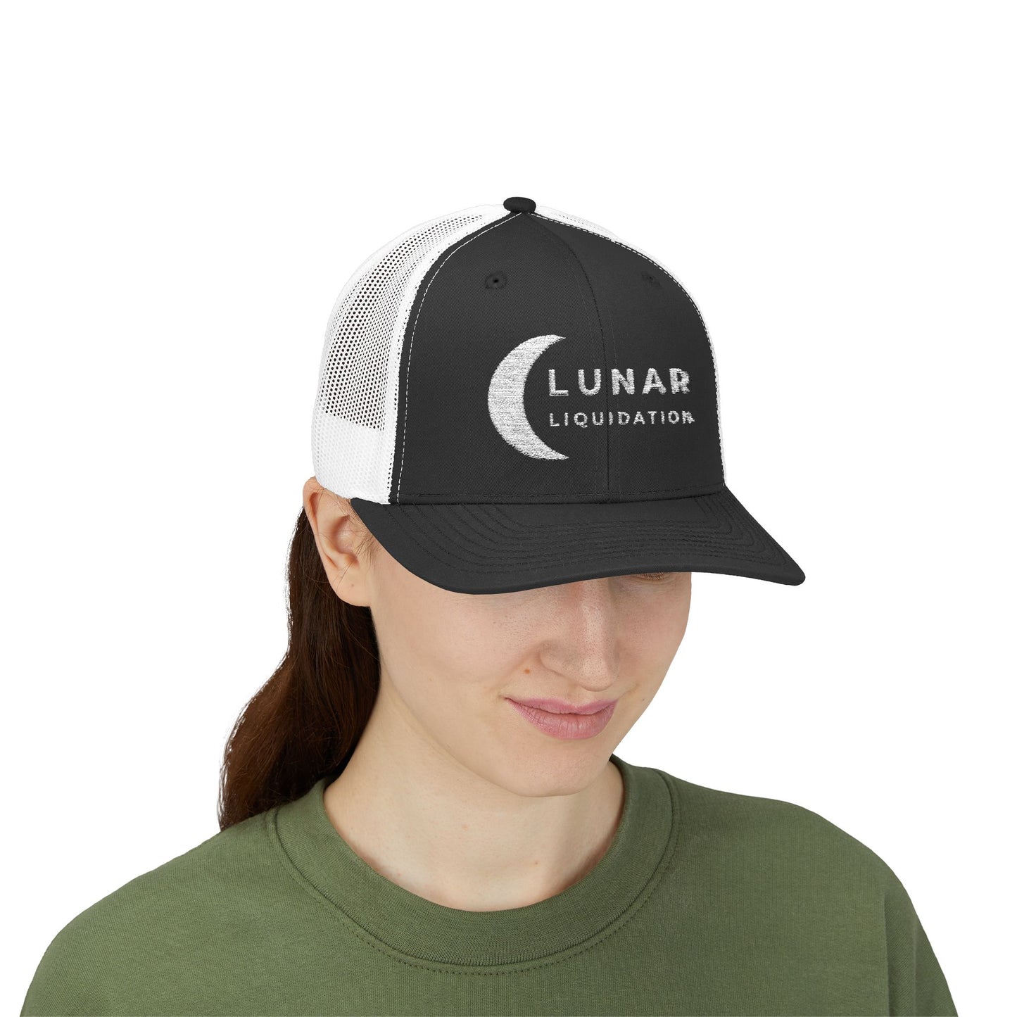 Lunar Trucker Cap | White Logo