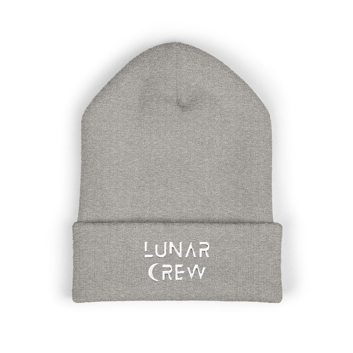 Lunar Crew Cuffed Beanie | White Logo