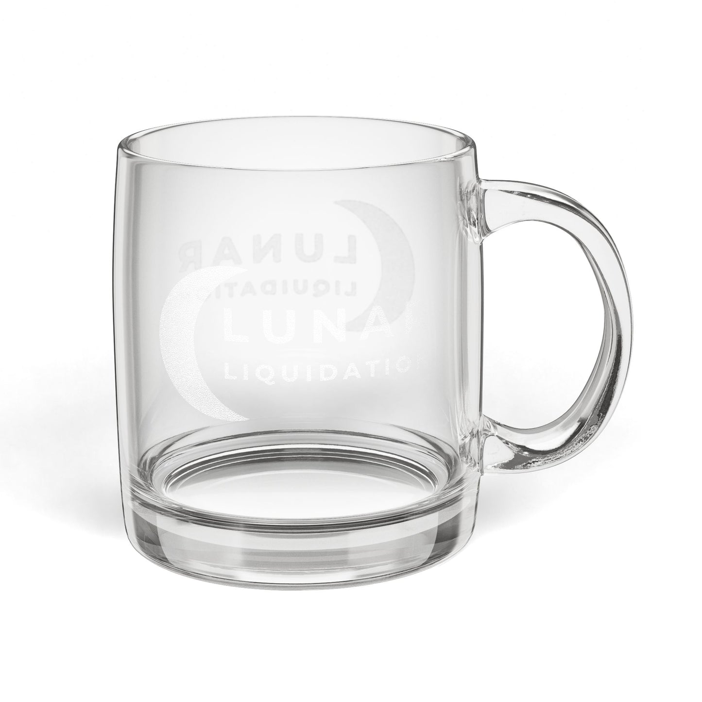 Lunar Engraved Glass Coffee Mug