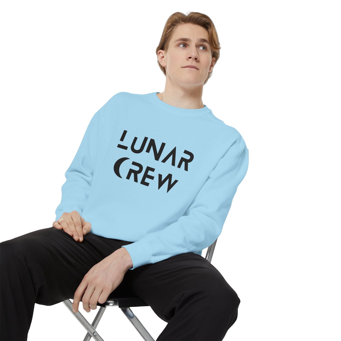 Lunar Crew Sweatshirt by Comfort Colors | Black Logo